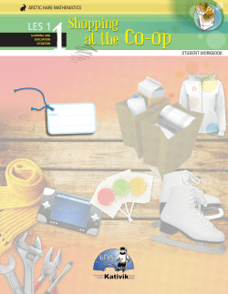 Student Workbook - Kativik School Board