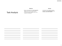 Task Analysis Power Point
