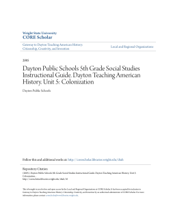 Dayton Public Schools 5th Grade Social Studies