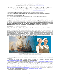 Timeline - Part 4 - July 1663 - 1668 - French