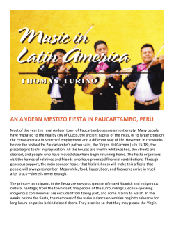 AN ANDEAN MESTIZO FIESTA IN PAUCARTAMBO, PERU