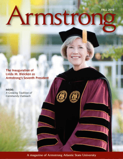 The Inauguration of Linda M. Bleicken as Armstrong`s Seventh