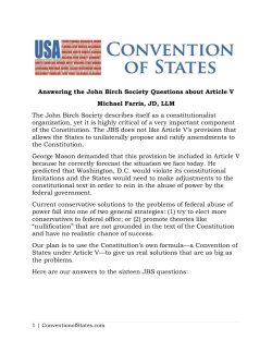 Answering the John Birch Society Questions about