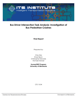 Bus Driver Intersection Task Analysis