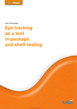 Eye tracking as a tool in package and shelf testing
