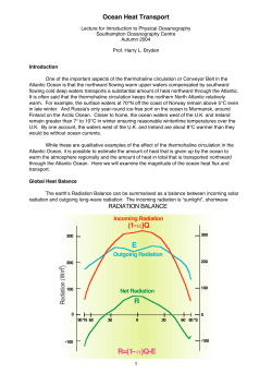 R=(1-&alpha;)QE RE (1-&alpha;)Q - Ocean and Earth Science