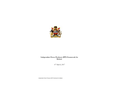 Independent Power Producer (IPP) Framework for Malawi 8th March