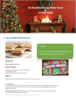 Six HoneyMaid Recipe Holiday Twists by LA DI DA FILMS