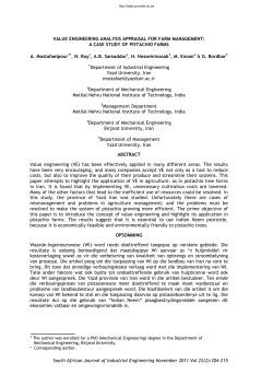 Print this article - The South African Journal of Industrial Engineering