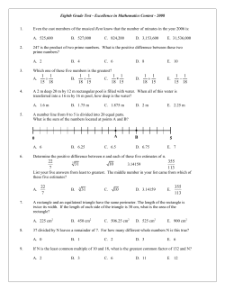 8th Grade Test 2008