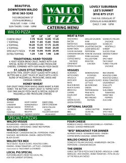 Catering Menu