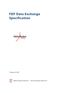 FDF Data Exchange Specification