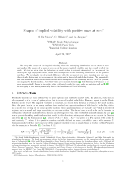 Shapes of implied volatility with positive mass at zero