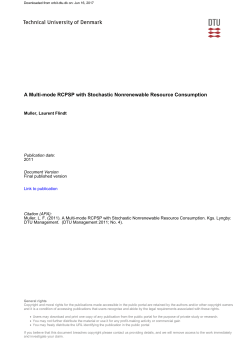 A Multi-mode RCPSP with Stochastic Nonrenewable Resource
