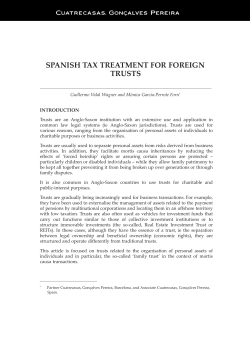 spanish tax treatment for foreign trusts