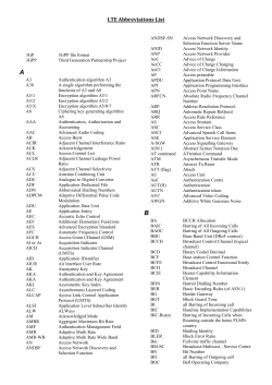 LTE Abbreviations List - Fun-Mooc