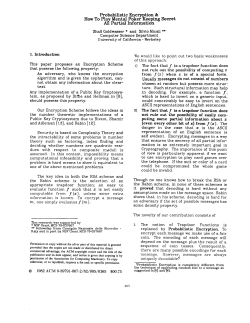 Probabilistic Encryption and How to Play Mental