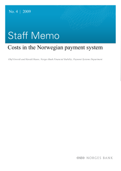 Staff Memo - Norges Bank