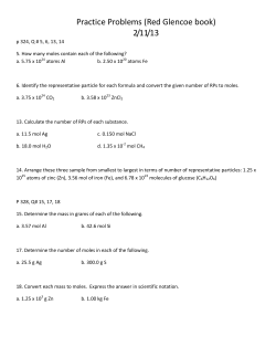 Practice Problems (Red Glencoe book) 2/11/13