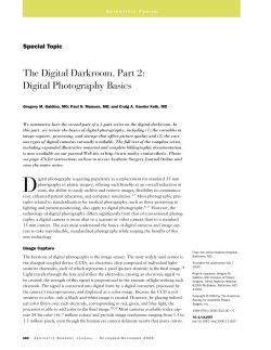 The Digital Darkroom, Part 2: Digital Photography Basics