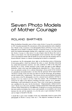 Seven Photo Models of Mother Courage