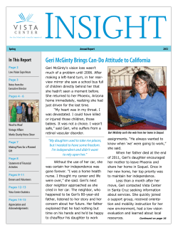 Geri McGinty Brings Can-Do Attitude to California