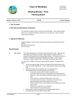Meeting Minutes