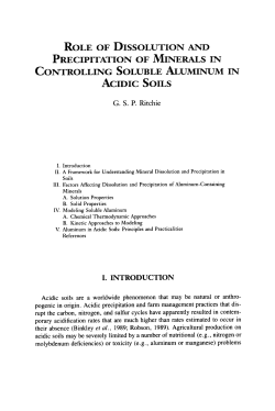 Role of Dissolution and Precipitation of Minerals