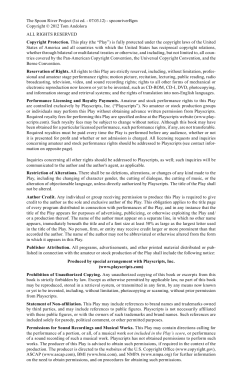 the &ldquo;Play&rdquo; - Playscripts API Documentation