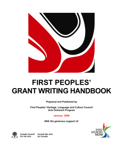 first peoples` grant writing handbook