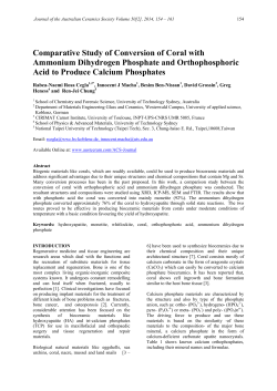 Comparative Study of Conversion of Coral with Ammonium