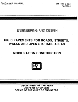 EM 1110-3-132 - USACE Publications
