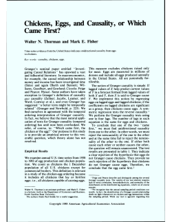 Chickens vs. Eggs: Replicating Thurman and Fisher (1988)