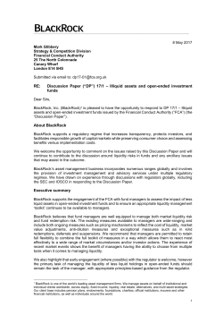 RE: Discussion Paper (&ldquo;DP&rdquo;) 17/1 &ndash; Illiquid assets and