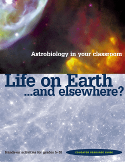 Astrobiology in your classroom
