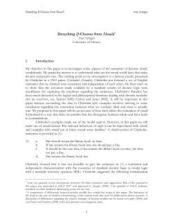 Detaching If-Clauses from Should