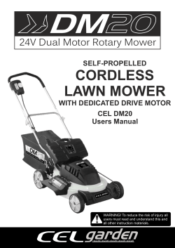 cordless lawn mower