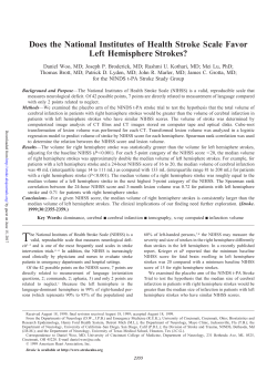 Does the National Institutes of Health Stroke Scale Favor Left