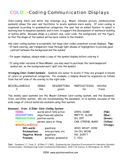 COLOR-Coding Communication Displays