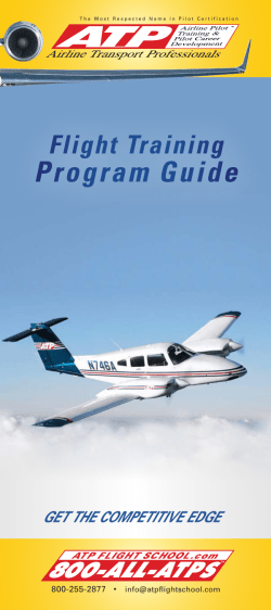 Flight Training Program Guide