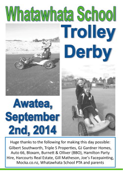 Huge thanks to the following for making this day possible: Gilbert