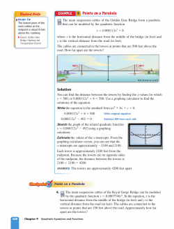3 Points on a Parabola