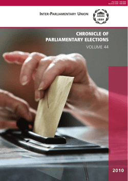 Chronicle of - Inter-Parliamentary Union