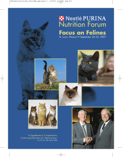 Nutrition Forum - Purina&reg; Pro Plan&reg; Veterinary Diets