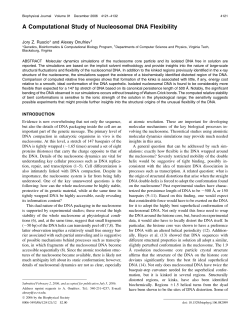 A Computational Study of Nucleosomal DNA Flexibility