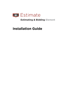 B2W Estimate Installation Guide