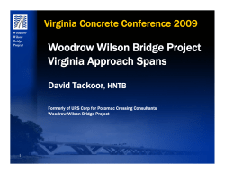 Woodrow Wilson Bridge Project Virginia Approach Spans