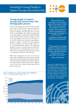 Investing in Young People in Eastern Europe and Central Asia