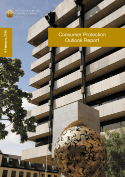 Consumer Protection Outlook Report