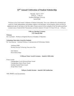 Event Program - Northern Michigan University